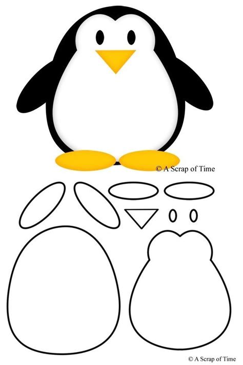 penguin craft template