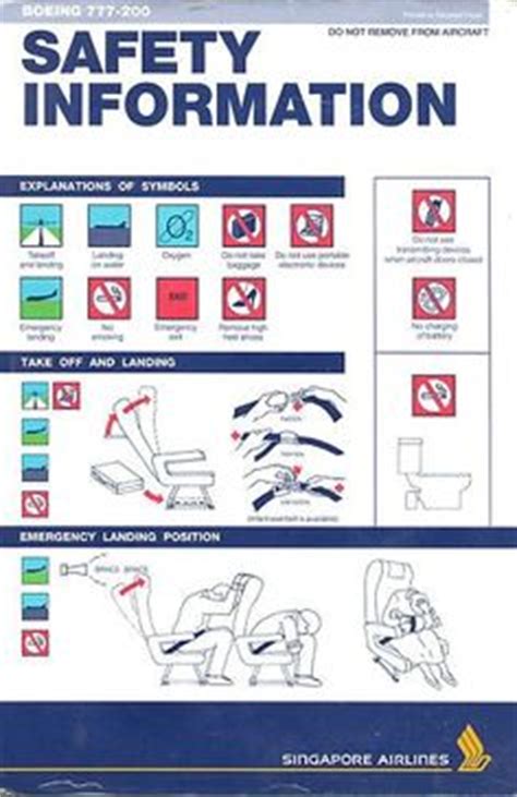 emergency evacuation cards ideas emergency evacuation airplane safety cards