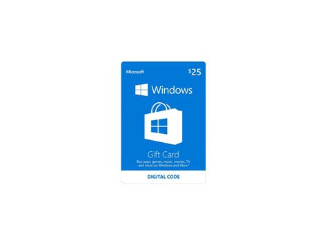 microsoft windows store gift card  email delivery neweggcom