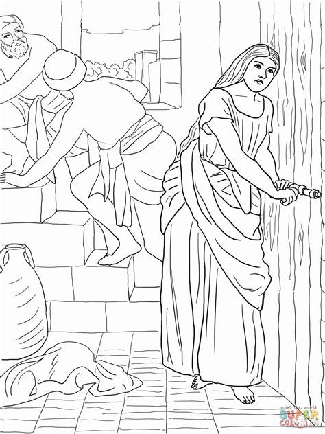 rahab   spies coloring page coloring home