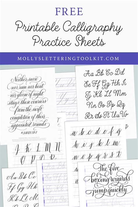 printable calligraphy worksheets  beginners