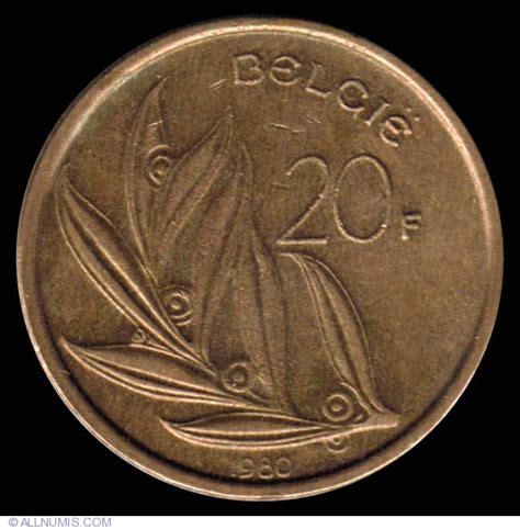 francs  belgie baudouin    belgium coin