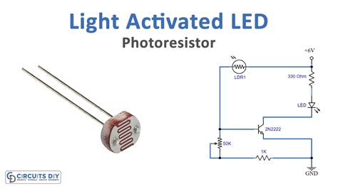 light activated led  photoresistor ldr