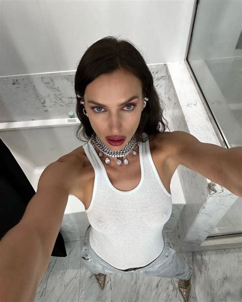 irina shayk s sexy selfies braless and breathtaking in see through