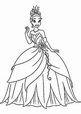 Disney Tiana Princess Pages Coloring Para Princesas Colorir Pintar Desenhos Getcolorings Da Colorindo Rapunzel sketch template