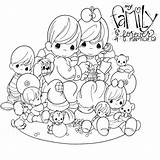 Coloring Pages Precious Moments Church Family Forever Printable Baby Girl Friends Families Christmas Sheets Religious Together Moment Kids Getdrawings Colouring sketch template