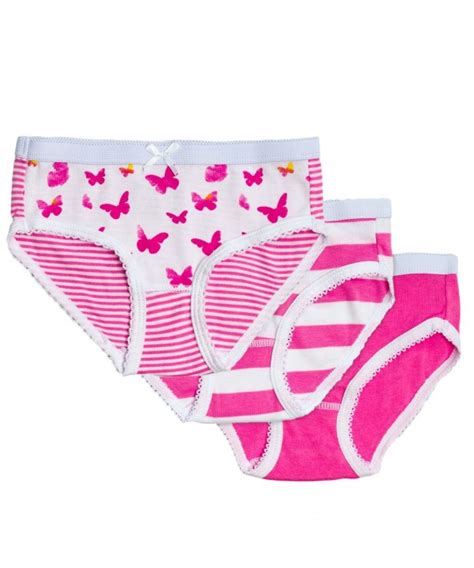 Girls Butterfly Print Tagless Briefs Underwear Super Soft Panties 3