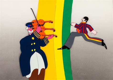 animation art   beatles yellow submarine  beatles art