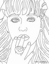 Katy Perry Coloring Pages Close Color Print People Hellokids Pop Online Google sketch template