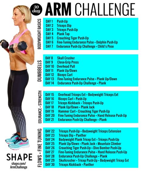 the super sweaty 30 day arm challenge that will sculpt your hottest arms ever shape magazine