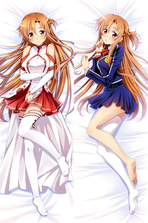 anime sao sword art online asuna otaku dakimakura pillow case hugging