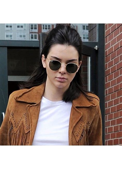 Kendall Jenner Style Metal Rounded Sunglasses Kendall Jenner Style