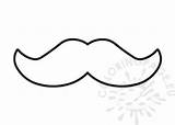 Mustache Template Father Coloring Fathers Pdf Card sketch template