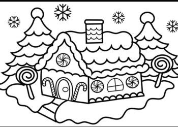 house coloring pages  children visual arts ideas