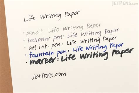 life writing paper  blank  sheets jetpenscom