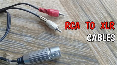 rca  xlr balanced audio cable youtube