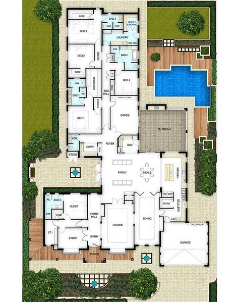 single storey floor plan  space boyd design perth house layout plans country floor
