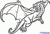 Coloring Dragon Flying Pages Cute Popular sketch template
