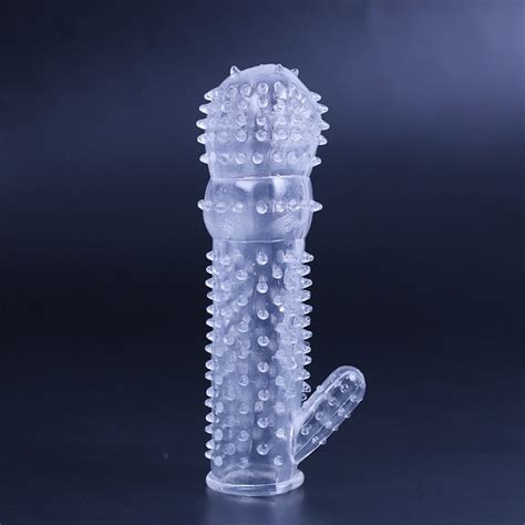 buy 1pc silica gel l spike dotted ribbed condom