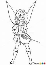 Fairy Pirate Zarina Draw Tinkerbell Pirates Tinker Bell Drawing Coloring Pages Disney Pencil Pixie Drawdoo Drawings Fairies Step Hadas Webmaster sketch template