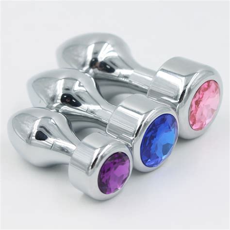 3 Size Bullet Shape Metal Anal Toys Smooth Touch Butt Plug Stainless