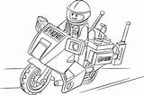 Coloring Lego Police Pages Color sketch template