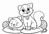 Ausmalbilder Haustiere Katze Ausdrucken Kostenlos Malvorlagen Schlafend Tieren sketch template