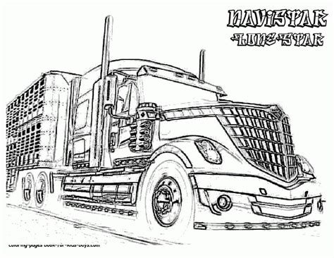 pretty photo  semi truck coloring pages davemelillocom truck