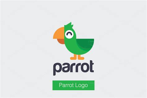 parrot logo logo templates  creative market