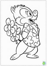 Chip Dale Coloring Pages Kids Printable Book Simple Print sketch template