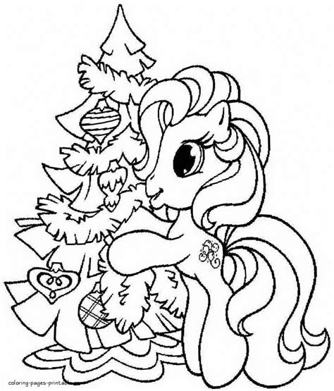 christmas   pony coloring pages coloring home