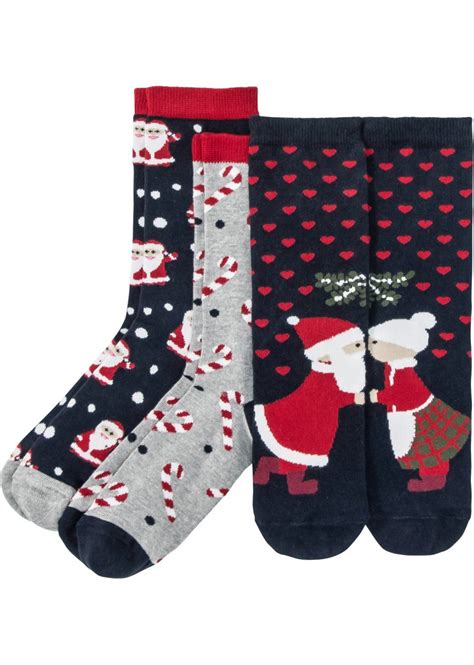 kerstsokken  paar kerstsok donkerblauw en sokken