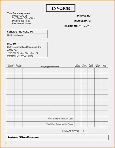 printable lawn care invoices printable templates
