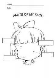 english worksheet parts   face parts   face worksheet