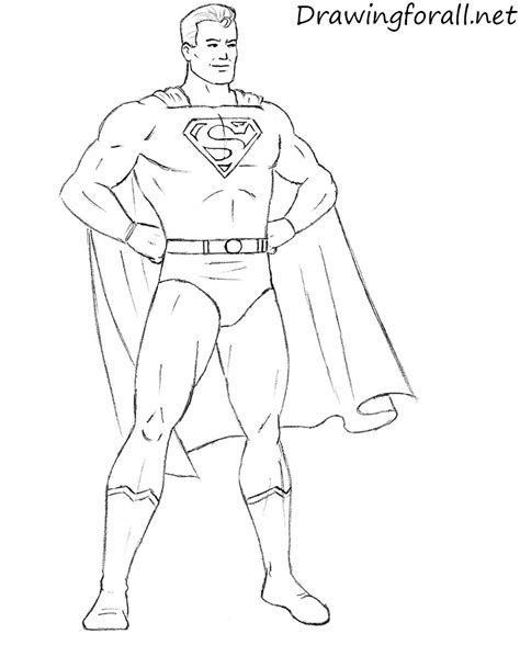 draw classic superman