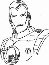 Iron Man Face Pencil Template sketch template