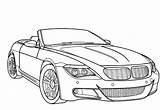Carros Colorir M6 sketch template
