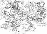 Coloring Pages Jungle Rainforest Printable Kids Scene Ancient Safari City Forest Monkey Overgrown China Print Scenery Bison Finding Animals Drawing sketch template