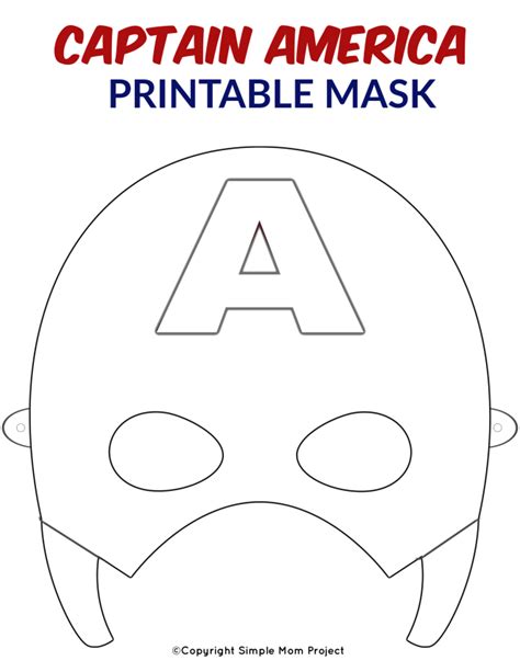 printable superhero face masks  kids simple mom project