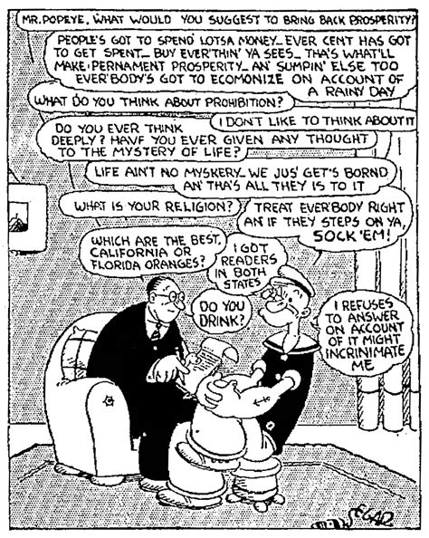 Comics Kingdom Ask The Archivist “the Private Life Of Popeye”