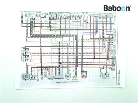 yamaha fj    fj tx xj owners manual wiring diagram uk model baboon