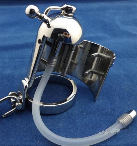 2018 latest male stainless steel squeeze version cock penis cage ring