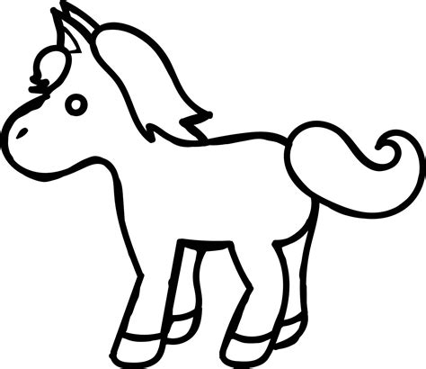awesome small cartoon horse coloring page horse coloring pages