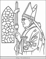 Bishop Thecatholickid Bishops Priest Colouring Ordination Sacraments Lds sketch template