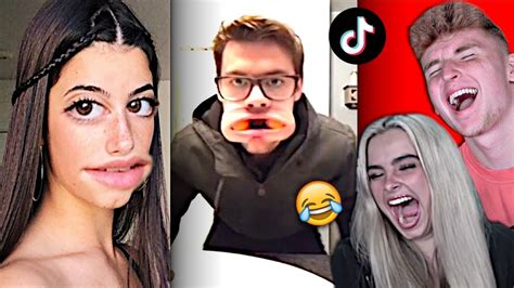 try not to laugh challenge ft addison rae youtube