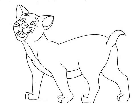 hilarious kitty cat  laughing coloring page kids play color