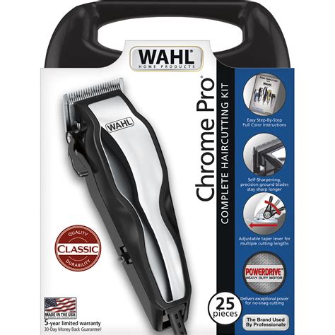 wahl chrome pro  piece hair trimmer shop    shopping earn points  tools