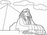 Pyramid Coloring Sphinx Pages Para Egipto Giza Egyptian Colorear Egypt Dibujos Pyramids Ancient Drawing Dibujo Piramides Con Egipcios Print Getcolorings sketch template
