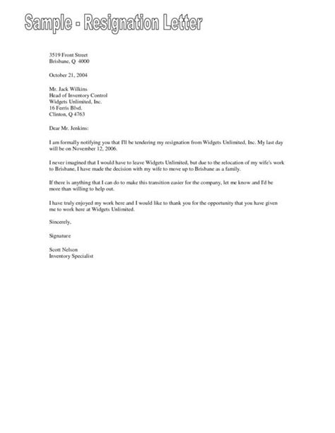 resignation letters  pointers  writing