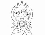 Surprised Princess Coloringcrew sketch template